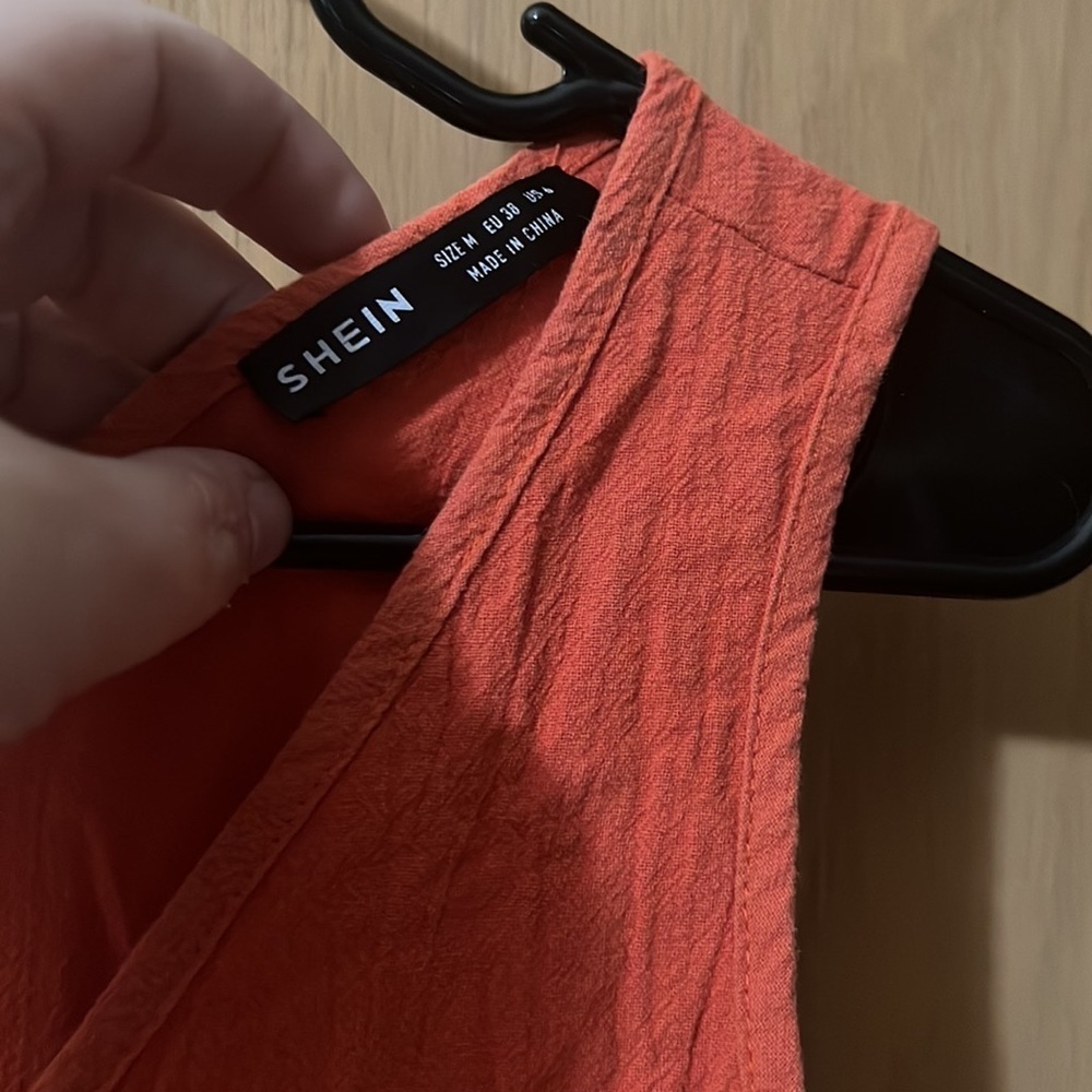 Shein Rust Romper Size M​​​ - Picture 2 of 7